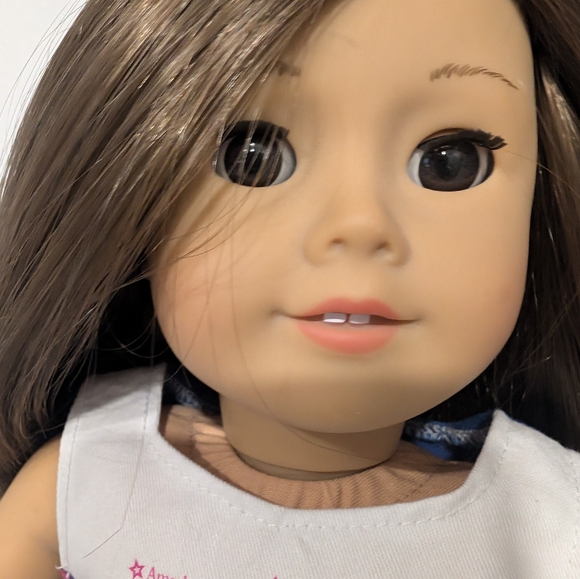 BEAUTIFUL Vintage 2014 American Girl 18" Doll Collectible CHEERLEADER Brown Hair - Picture 2 of 12